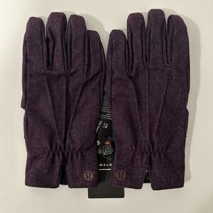 Women's Lululemon CITY KEEPER GLOVES - NWT Size - L/XL Maroon Wool